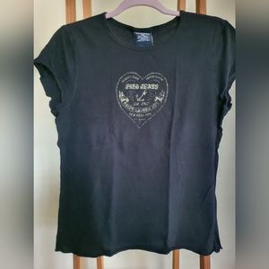 Ralph Lauren Y2K heart baby tee